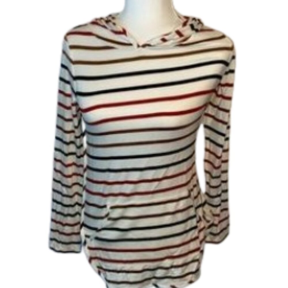 Market & Spruce women’s Milania French Terry Curved hem hoodie size xs